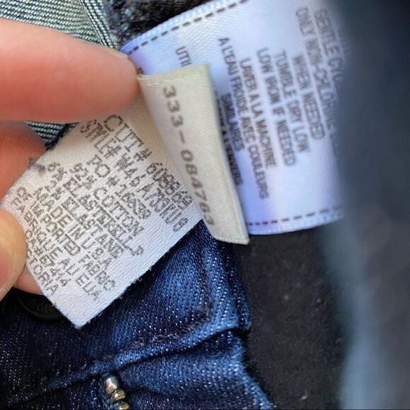 True Religion Victoria Mid Rise Skinny Jeans Dark Wash 25 - Picture 9 of 15